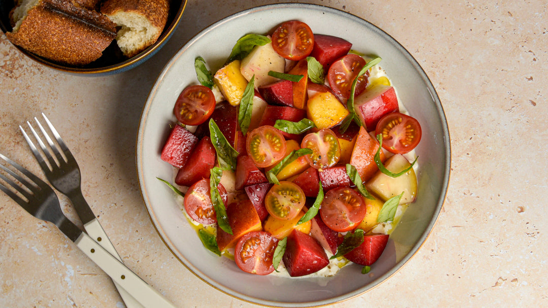 Stone Fruit and Tomato Salad
