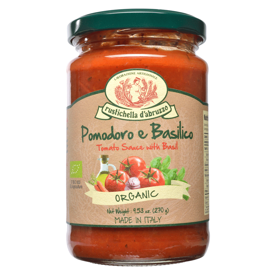 Jar of tomato sauce 