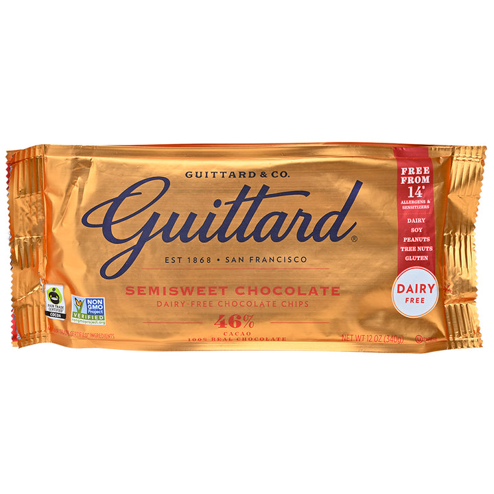 Bag of Guittard semisweet chocolate chips