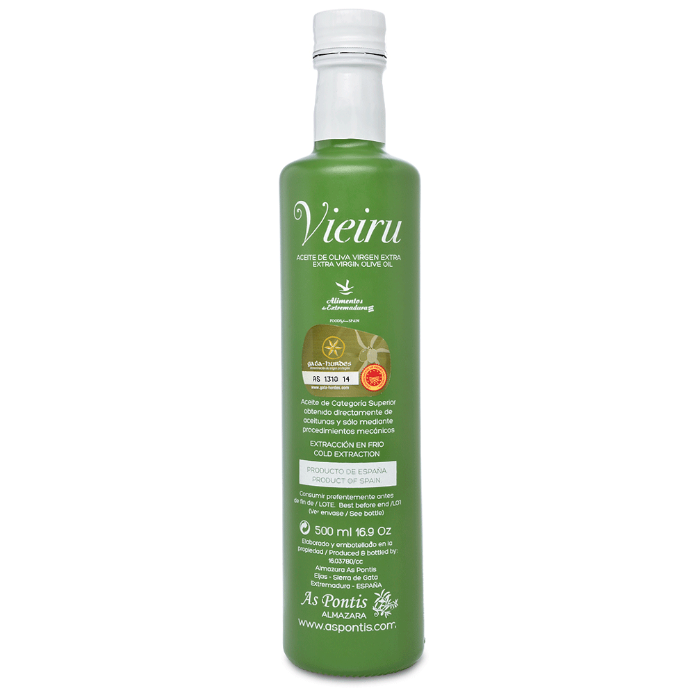 Back of Olive Oil bottle