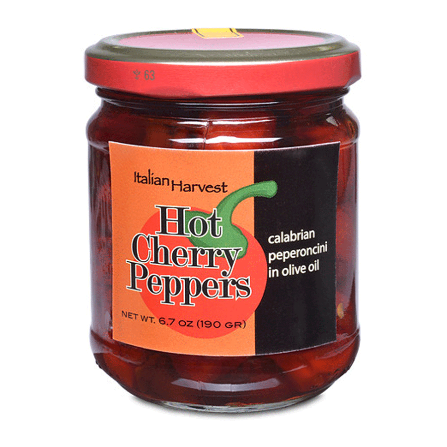 Jar of Hot Cherry Peppers